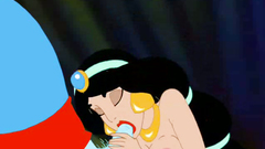 Cute Jasmine sucks huge dick of Ginny