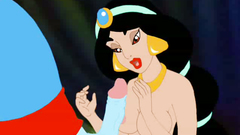 Cute Jasmine sucks huge dick of Ginny