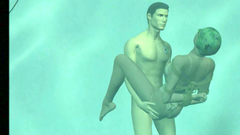 Crazy 3d sex under water