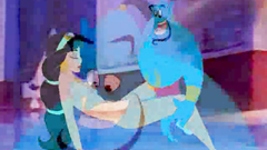 Aladdin's friend Ginny fucks his sexy girl Jasmine in her cunt