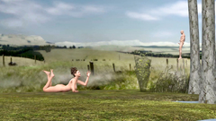 3d porn with yummy babe blowing dicks on little people