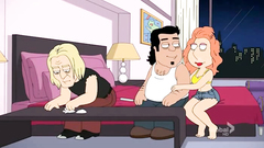 Louis Griffin turns to gungster for some threesome toon action |  Family Guy