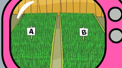 Sexy redhead meditates with a cute blonde guy on the dirty Ernie's show