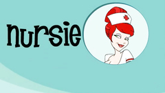 Cute cartoon girl with big melons in the dirty Ernie's show