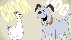 Cute cartoon girl with big melons in the dirty Ernie's show