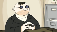 The dirty Ernie shows his dick to a sexy redhead | Dirty Ernie