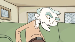 The dirty Ernie shows his dick to a sexy redhead | Dirty Ernie