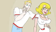 Amazing blonde cartoon girl with perky nipples looks hot! | The Dirty Ernie Show