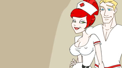 Slutty cartoon nurse is fucking with a dirty Ernie | The Dirty Ernie Show