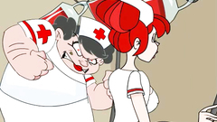 Slutty cartoon nurse is fucking with a dirty Ernie | The Dirty Ernie Show