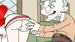 Sexy redhead cartoon banged in the jungles