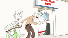 Sexy redhead cartoon banged in the jungles