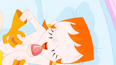 Kinky cartoon heroines fucking one older dude