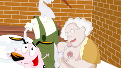 Eustace and Muriel  Bagge fuck with a kinky Courage as a watcher | Courage the Cowardly Dog