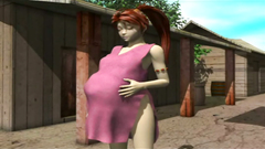 Sexy 3d girl is getting impregnated by a horny bug-like monster