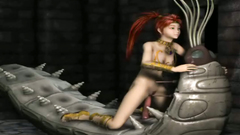 Sexy 3d girl is getting impregnated by a horny bug-like monster