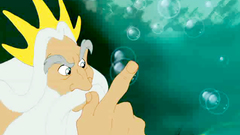 Gorgeous Ariel the little mermaid is blowing the dick of a stranger