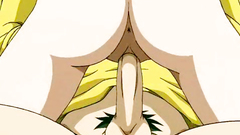 Hot anime chick is getting pumped in her hairy pussy