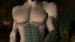 A gang of brutal men-reptiles wildly fucks lost girl