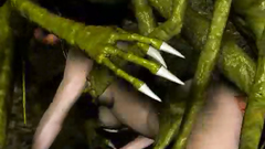 A flock of nasty reptiles fucked sweet girl in anal hole