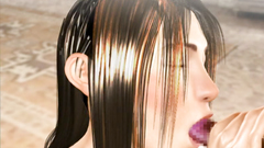 Titjob and deepthroat blowjob by a fabulous 3d princess of sex