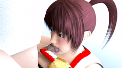 3d babe with huge boobs is banged in her tiny twat