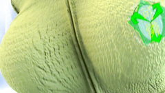 Upskirt in cartoon porn with a slutty school girl