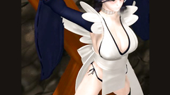 3D BDSM porn with young cute teen in black stockings