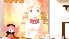 Cute busty anime blonde teen in stockings ride a huge dick