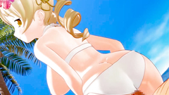 3D hentai blonde teen with shaved pussy in a real horny movie