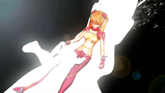 Hot redhead long hair Test Girl in latex costume satisfy sexual needs