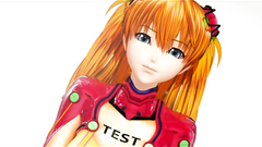 Hot redhead long hair Test Girl in latex costume satisfy sexual needs