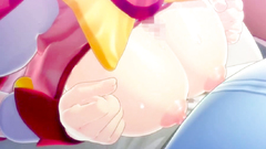 Young redhead with big boobs in extreme gangbag