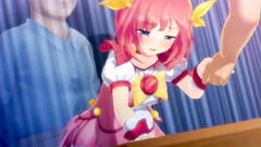 Young redhead with big boobs in extreme gangbag