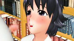 Shy 3D girl gave her virginity to his classmate at school