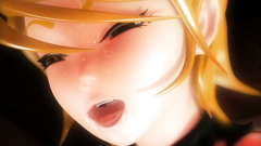 Two sexy young babes with tight pussy and one guy with big cock | 3D Threesome