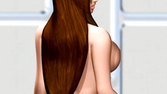 Beauty Tifa with huge boobs makes nice blowjob and anal work | Final Fantasy