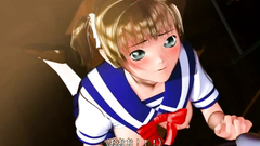 Teen 3D schoolgirl with big ass is master of titjob