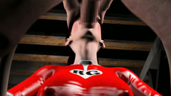 3D mad woman came to the bar to get brutal monster anal