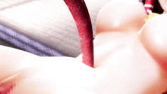 3D Demonic tentacles tied girl for extreme BDSM and Anal