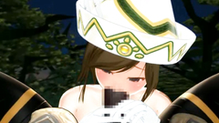 Big monster with lot of tentacles penetrate in sweet holes of young babe