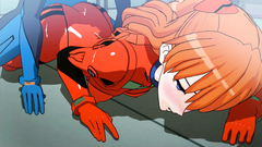 Sexy girl soldiers in excellent latex costume rides a cock