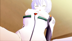 Sexy babe with blonde hair and in latex costume have very nice ass