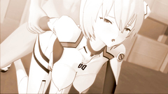 Blonde girl Ranger with great asshole sits on dick