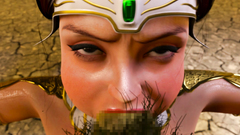 3D Amazing princess was hardcore fucked by angry Orc