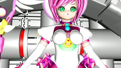 Cute 3d teen babe fucks with fat monster in spaceship