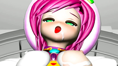 Cute 3d teen babe fucks with fat monster in spaceship