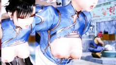 Horny 3D girl from Tekken gets nice creampie in her wet twat