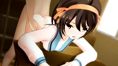 Extreme deepthroat and pussy fucking with dirty young schoolgirl