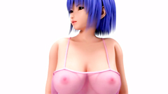 Horny naked 3D babe with huge boobs loves to feel cock in twat